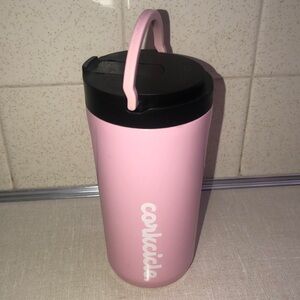 KIDS CUP WITH‎ LID & STRAW Corkcircle Cotton Candy Pink